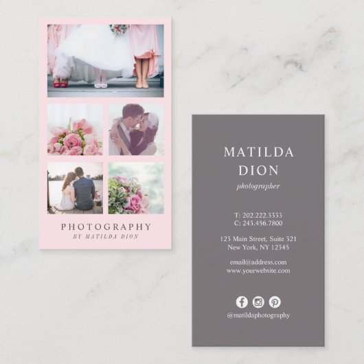 写エレガント真写真家 名刺 (正面/裏面)