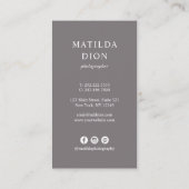 写エレガント真写真家 名刺 (裏面)