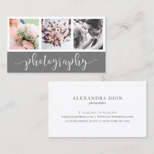 写エレガント真写真家 名刺 (正面/裏面)