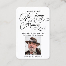 写エレガント真悔やみや弔慰葬祈りの言葉カード 名刺