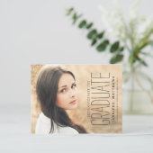 写エレガント真 | 2016卒業パーティー招待状 インビテーションポストカード (スタンド正面)