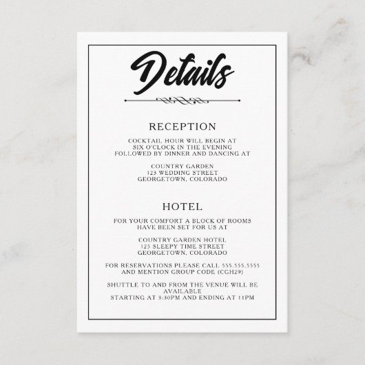 写カジュアル真 エンクロージャーカード (正面)