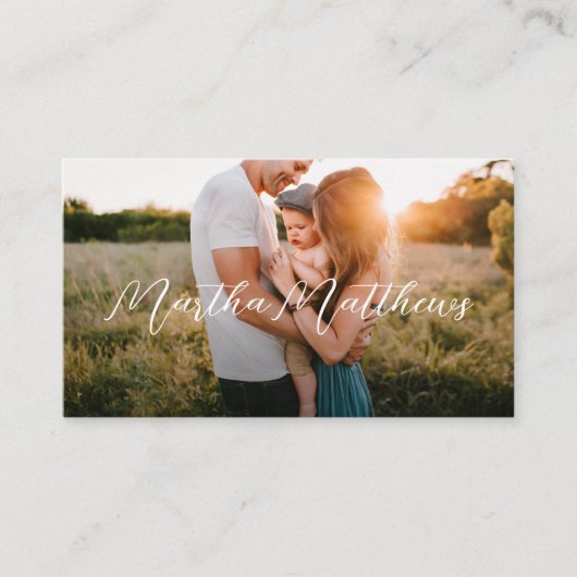 写カジュアル真 名刺 (正面)