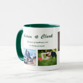 写カスタム真と文字のマグパーソナライズされた写真 マグカップ (正面左)