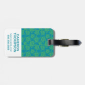 写カスタム真のヒトデ群集パターン ラゲッジタグ (裏面横)