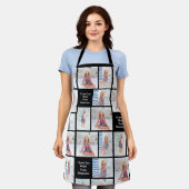 写カスタム真イメージマザーズデイマムウーメンズ エプロン (着用した状態)