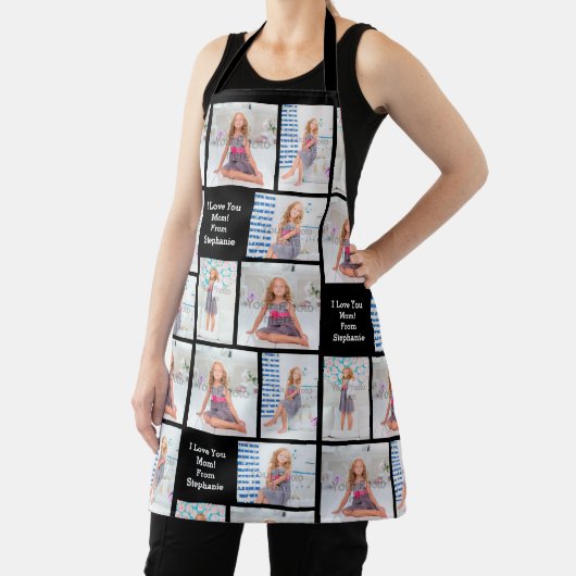 写カスタム真イメージマザーズデイマムウーメンズ エプロン (インサイチュ)