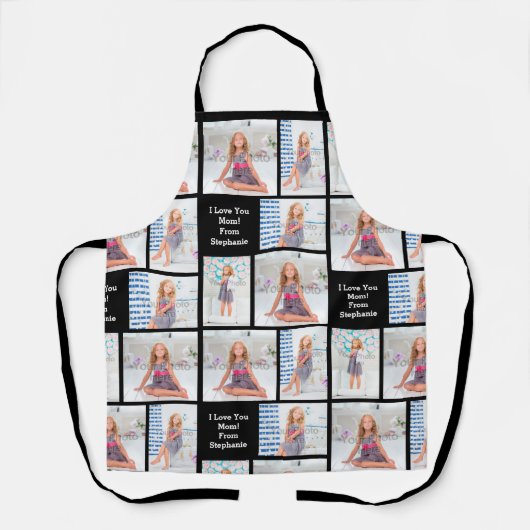 写カスタム真イメージマザーズデイマムウーメンズ エプロン (正面)