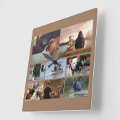 写カスタム真カップル| 8 tan brown|| | | | | | | | | | | | | スクエア壁時計 (傾斜)