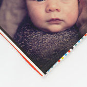 写カスタム真コラージュと文字 フリースブランケット (角)