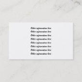 写カスタム真付き名刺 名刺 (裏面)