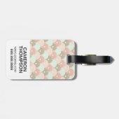 写カスタム真日本のヴィンテージパターン ラゲッジタグ (裏面横)