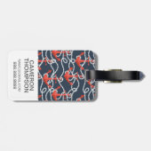 写カスタム真航海のいかり及びロープ模様 ラゲッジタグ (裏面横)