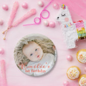 写カスタム真誕生日パーティー提供プレート ペーパープレート (パーティー)