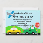 写カスタム真輸送誕生日招待状 招待状 (裏面)