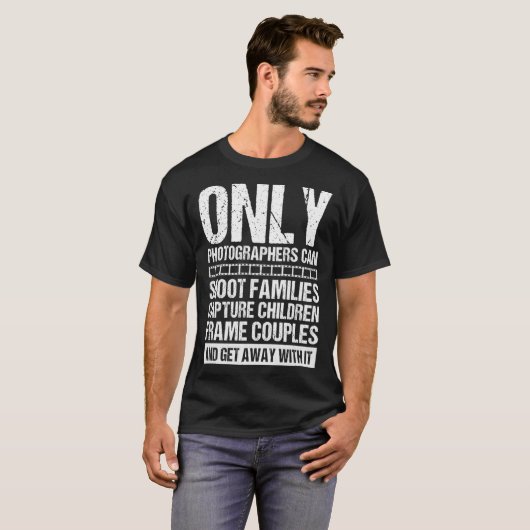 写カッコいい真男性へ女撮影カメラ Tシャツ (正面フル)