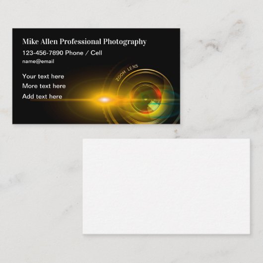 写クール真テーマ名刺 名刺 (正面/裏面)