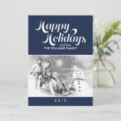 写コンテンポラリー真のクリスマス シーズンカード (スタンド正面)