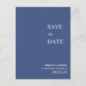 写シンプルエレガント真なし日付はがきを保存 ポストカード (正面)