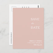 写シンプルエレガント真なし日付はがきを保存 ポストカード (正面/裏面)