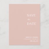 写シンプルエレガント真なし日付はがきを保存 ポストカード (正面)