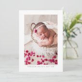 写シンプル真バプティスマスパーティの招待状 セーブザデート (スタンド正面)