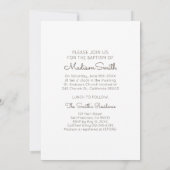 写シンプル真バプティスマスパーティの招待状 セーブザデート (裏面)