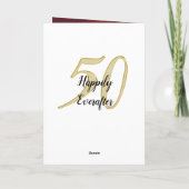 写パーソナライズされた真アップロード50周年 カード (裏面)