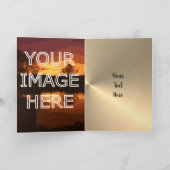 写パーソナライズされた真アップロード50周年 カード (内部)