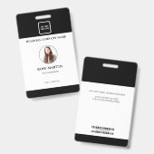 写パーソナライズされた真会社の社員ID バッジ (正面＆裏面)