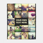 写パーソナライズされた真校 フリースブランケット (正面)