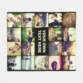 写パーソナライズされた真校 フリースブランケット (正面(横))