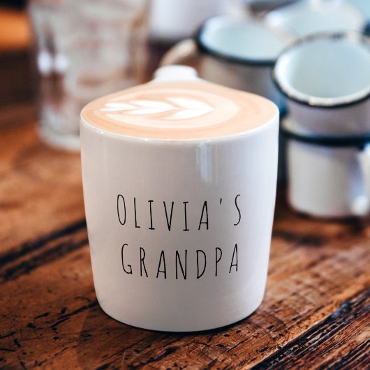 写パーソナライズされた真 | おじいちゃんカスタムへの贈り物 エスプレッソカップ