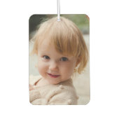 写パーソナライズされた真 |かわいい家族2写真車 カーエアーフレッシュナー (正面)