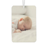 写パーソナライズされた真 |かわいい家族2写真車 カーエアーフレッシュナー (裏面)