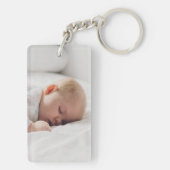 写パーソナライズされた真 |かわいい家族2写真 キーホルダー (裏面)