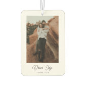 写パーソナライズされた真 カーエアーフレッシュナー (裏面)