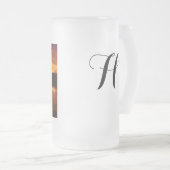 写パーソナライズされた真 フロストグラスビールジョッキ (正面右)