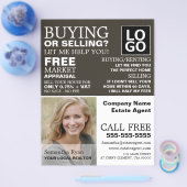 写パーソナライズされた真、不動産仲介業者、エステートエージェント チラシ (シングル)