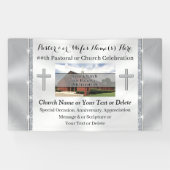 写パーソナライズされた真、教会記念日の旗 横断幕 (横)