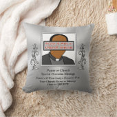 写パーソナライズされた真、牧師と妻の贈り物アイディア クッション (ブランケット)