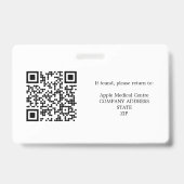 写パーソナライズされた真IDとロゴのセキュリティパス バッジ (裏面)