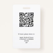 写パーソナライズされた真IDとロゴのセキュリティパス バッジ (裏面)