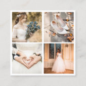 写モダンエレガント真撮影 スクエア名刺 (正面)