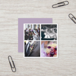 写モダンエレガント真撮影 スクエア名刺