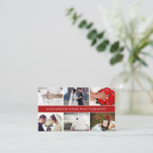 写モダンエレガント結婚真家 名刺 (スタンド正面)