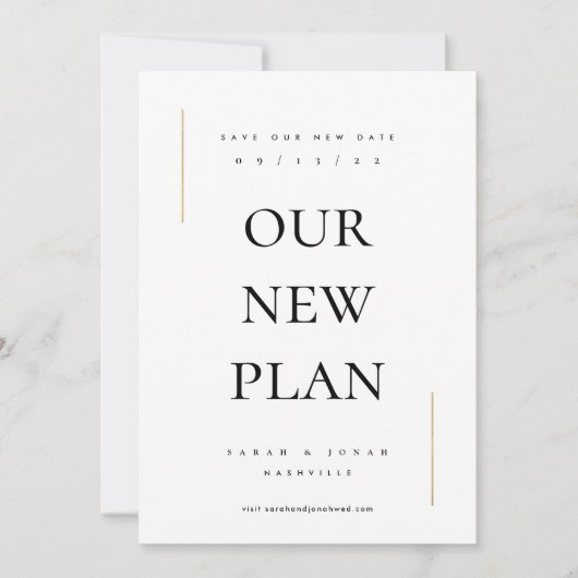 写モダンミニマル真以外の日付の変更 セーブザデート (正面)