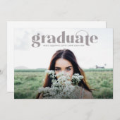 写モダン真の卒業表 セーブザデート (正面/裏面)