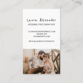 写モダン真スクリプト2写真コラージュ 名刺 (裏面)