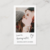 写モダン真スクリプト2写真コラージュ 名刺 (正面)